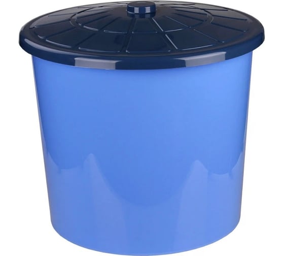 Изображение товара Бак ЗПИ «Альтернатива» универсальный 75л с крышкойсиний М3466