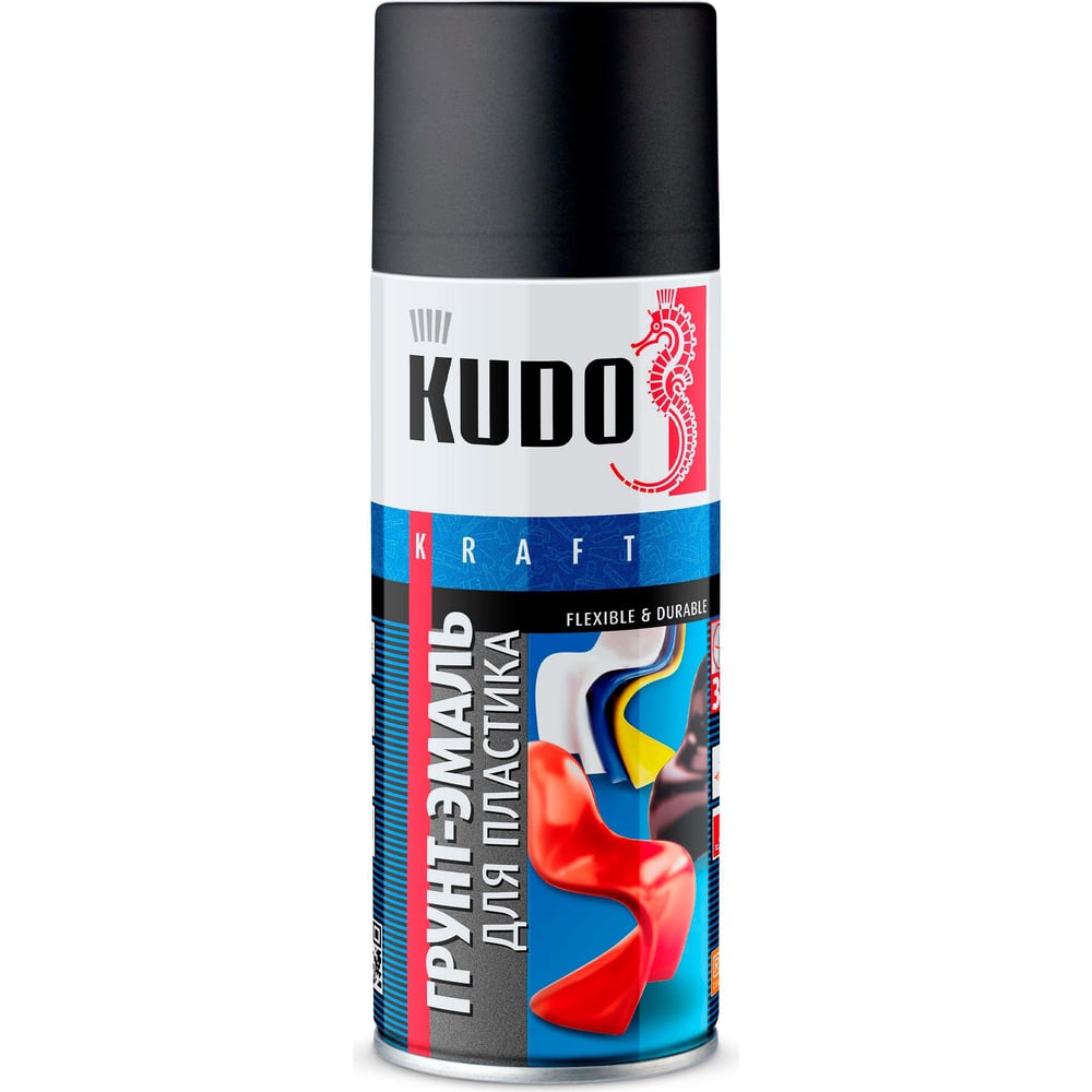Грунт-эмаль для пластика KUDO универсальная эмаль аэрозоль для пластика kudo