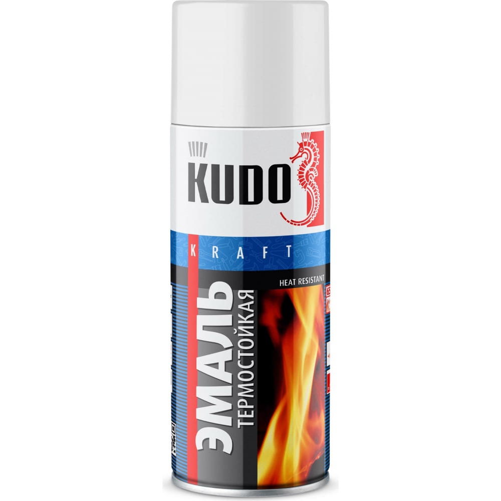 Термостойкая эмаль-аэрозоль KUDO термостойкая эмаль аэрозоль kudo