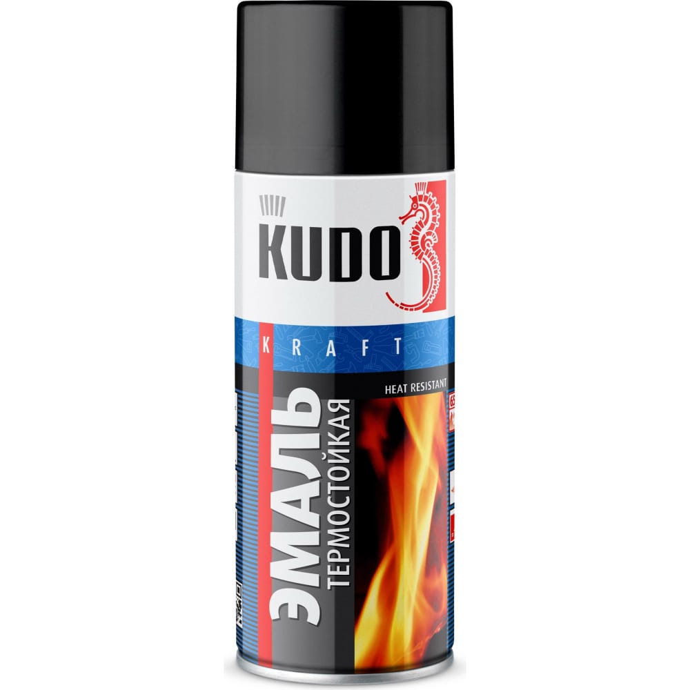 Термостойкая эмаль-аэрозоль KUDO термостойкая эмаль kudo