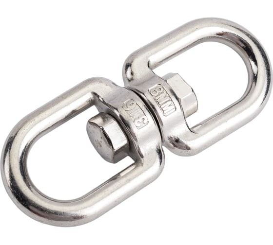 Изображение товара Вертлюг, "кольцо-кольцо" ЕВРОПАРТНЕР D8 мм, нержав. сталь, 1 шт G1 4408