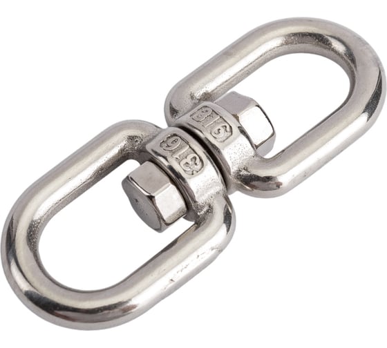 Изображение товара Вертлюг, "кольцо-кольцо" ЕВРОПАРТНЕР D6 мм, нержав. сталь, 1 шт G1 4406