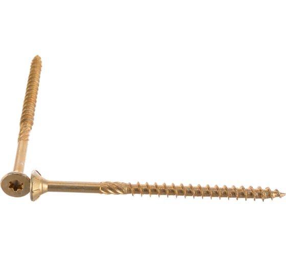 Изображение товара Конструкционный шуруп для дерева с фрезой ЕВРОПАРТНЕР потай, ж/п Torx 25 5.0х80, 10 шт. 15 0032 7