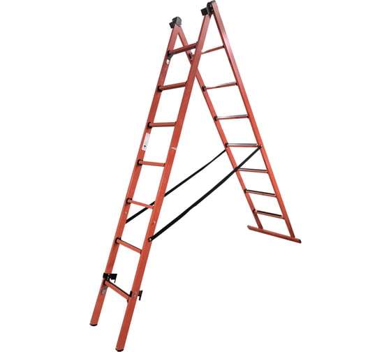Изображение товара Универсальная двухсекционная диэлектрическая лестница-стремянка Диэлектрик ССД-У 2х7 Д258457