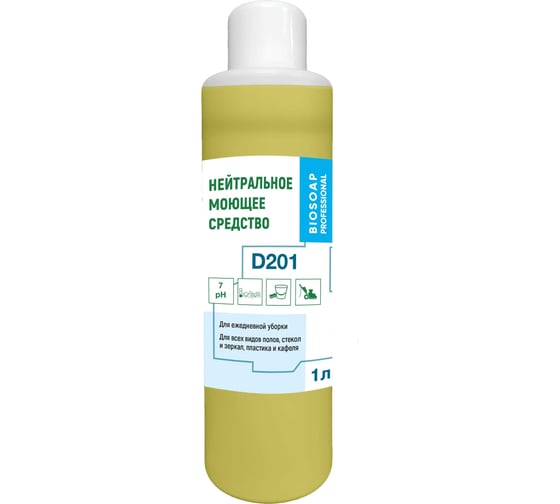 Изображение товара Нейтральное моющее средство АиС BIOSOAP PROFESSIONAL D201 1 л 9060501