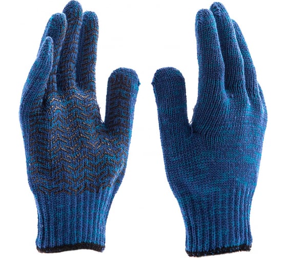 Изображение товара Трикотажные усиленные перчатки СИБРТЕХ гелевое ПВХ-покрытие 68183