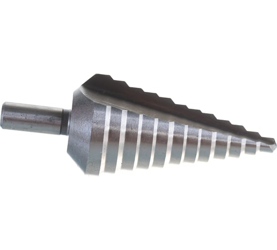 Изображение товара Сверло ступенчатое HSS 6-37х100 мм, 11 ступеней, хвостовик 10 мм Heller 22610