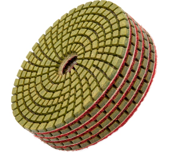 Изображение товара Алмазный гибкий шлифовальный круг (100 мм, P50, мокрое шлифование, 5 шт.) MATRIX 73507