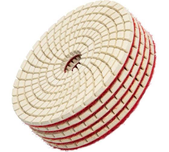 Изображение товара Алмазный гибкий шлифовальный круг (100 мм, P400, мокрое шлифование, 5 шт.) MATRIX 73510