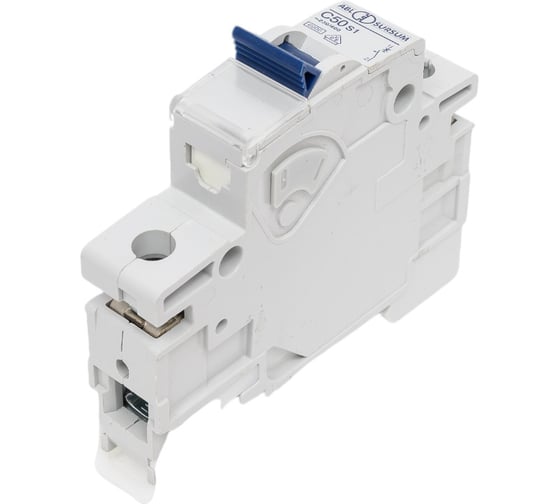 Изображение товара Автоматический выключатель ABL 1P, C, 50 A, 6 кА, 230/400 В AC, серия S C50S1