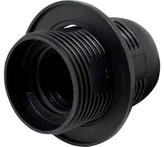 Изображение товара Патрон OXION Е27, полувинт, черный PH-003BK-E27