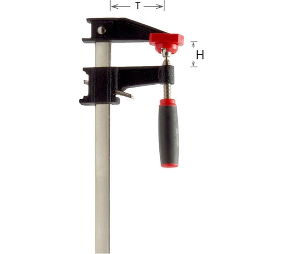 Изображение товара Быстросъёмная струбцина WOODWORK F-образная, 300x60 мм, усилие прижима до 240 кг FCQ-3060