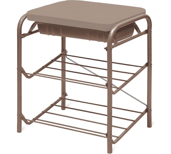 Изображение товара Банкетка Nika с мягким сиденьем и ящиком БП1-1 БП1-1/К коричневый/коричневый