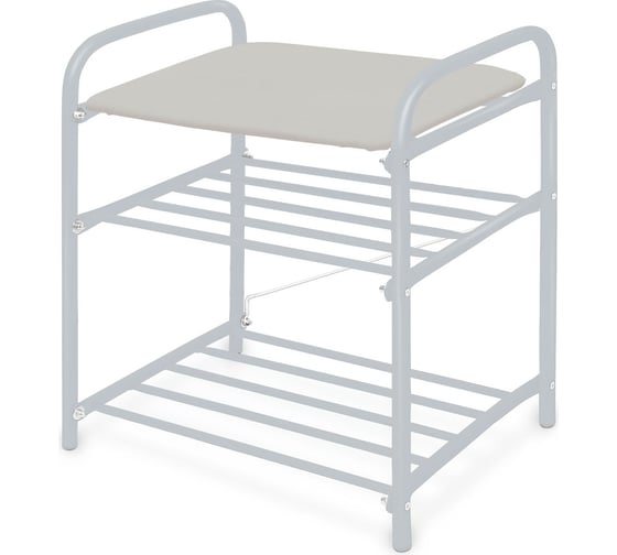 Изображение товара Банкетка Nika Б1-1 Б1-1/МС светло-серый/матовый серый