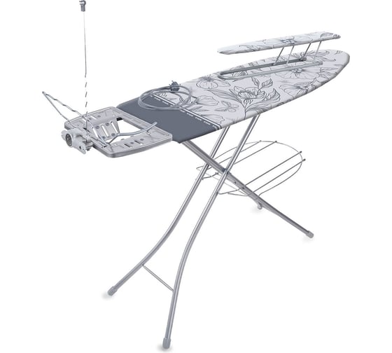 Изображение товара Гладильная доска Nika "Эльза де люкс" тефлон ЭЛТ ЭЛТ/1 с серыми цветами