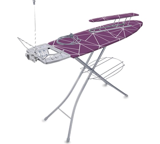 Изображение товара Гладильная доска Nika "Эльза де люкс" тефлон ЭЛТ ЭЛТ/9 с линиями на сливовом