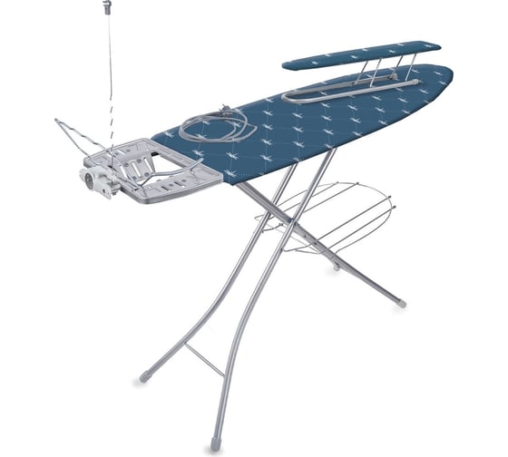 Изображение товара Гладильная доска Nika "Эльза де люкс" тефлон ЭЛТ ЭЛТ/5 со стрекозами синий