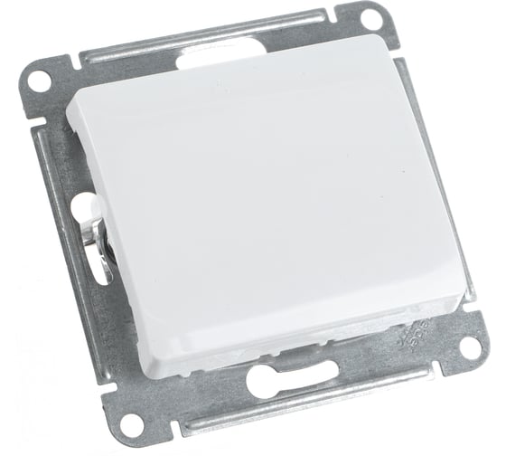 Изображение товара Механизм переключателя Systeme Electric (Schneider Electric) 1-кл. GLOSSA, белый GSL000171