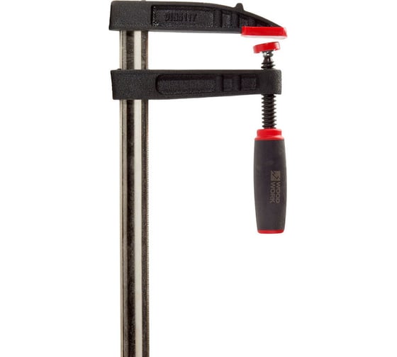 Изображение товара Струбцина WOODWORK из ковкого чугуна, F-образная, 400x120 мм, усилие прижима до 470 кг din5117. 4631169267230 FCD-4012