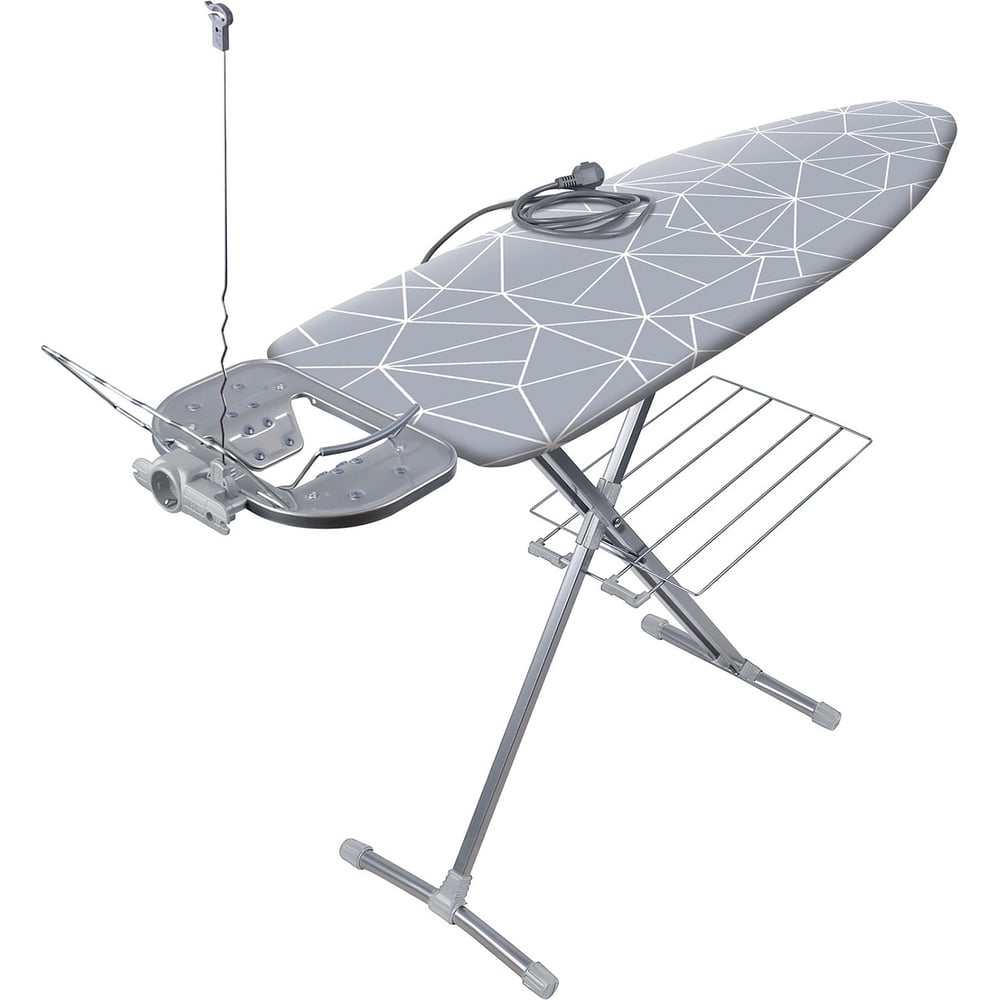 Изображение товара Гладильная доска Nika best НБТ/4 с линиями на сером для дома и бизнеса