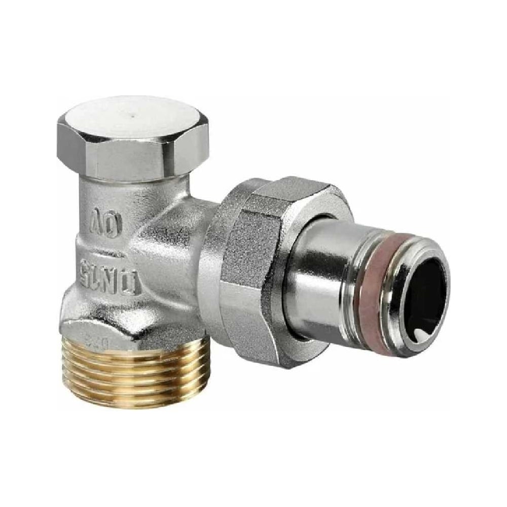 Изображение товара Вентиль OVENTROP Combi 2, 3/4 НГ х 1/2 НР, угловой 1016506