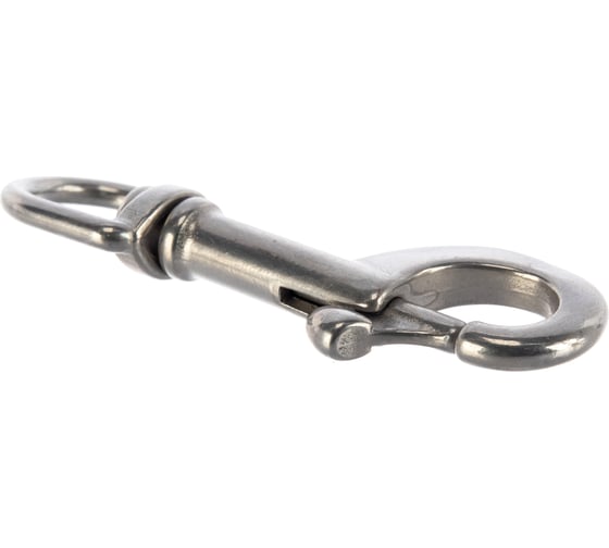 Изображение товара Пружинный карабин ЕВРОПАРТНЕР с вертлюгом, 12х75 мм, нержав. сталь, 1 шт. G1 3034