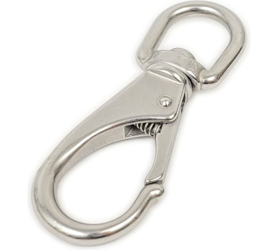 Изображение товара Карабин ЕВРОПАРТНЕР с вертлюгом, 94х19х38 мм, нержав. сталь, 1 шт. G1 8257