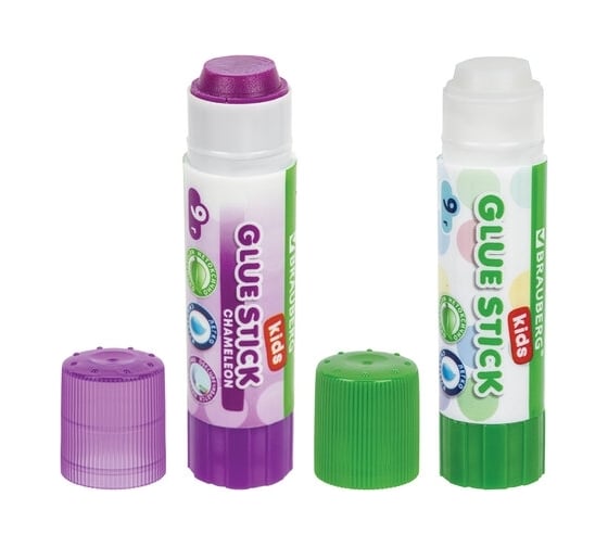 Изображение товара Клей-карандаш BRAUBERG KIDS 2+1 обесцвечивающийся 9 г, комплект 3 шт. на блистере 271712