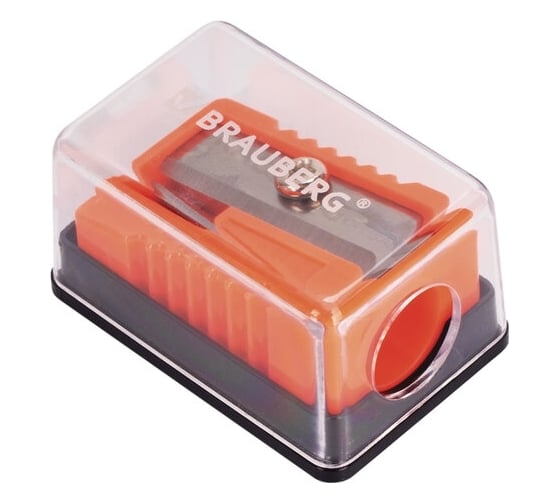Изображение товара Точилка с контейнером BRAUBERG Assistant Mini комплект 4 штуки, корпус ассорти 880441
