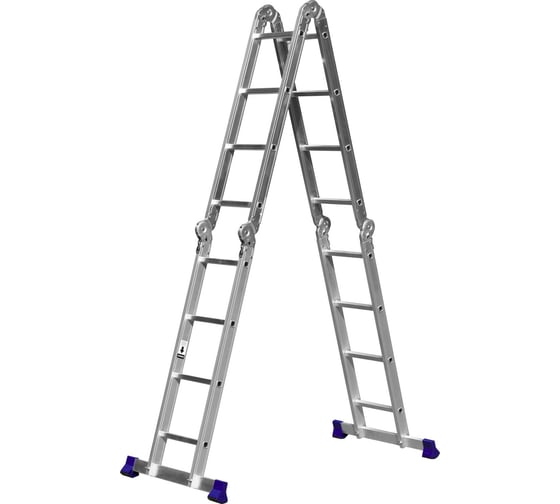 Изображение товара Алюминиевая лестница-трансформер СИБИН 4x4 38852