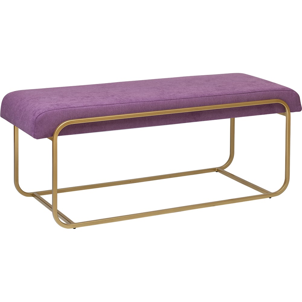 Изображение товара Банкетка GreenWeen SIENA с золотым каркасом и обивкой из микрошенилла