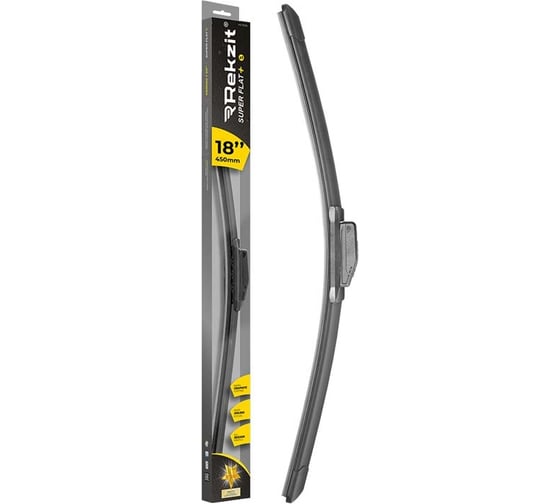 Изображение товара Щетка стеклоочистителя мультиадаптерная в блистере 18/45 см SUPER FLAT+ Rekzit 91345