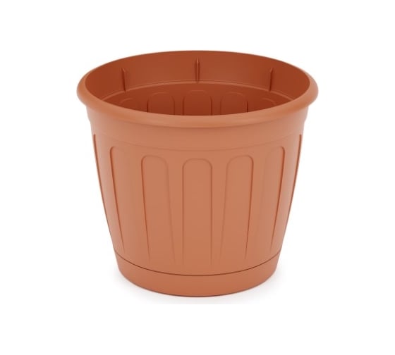 Изображение товара Цветочный горшок ЗПИ Альтернатива Дионис 1,6л коричневый М8244