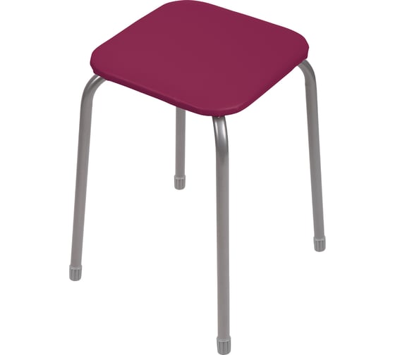 Изображение товара Табурет Nika эконом 3 ТЭ3/ТК темно-красный