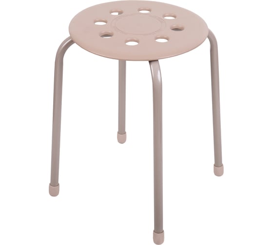 Изображение товара Табурет с пластмассовым сиденьем Nika ТП01/БЖ бежевый