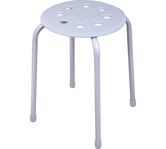 Изображение товара Табурет с пластмассовым сиденьем Nika ТП01/СР серый