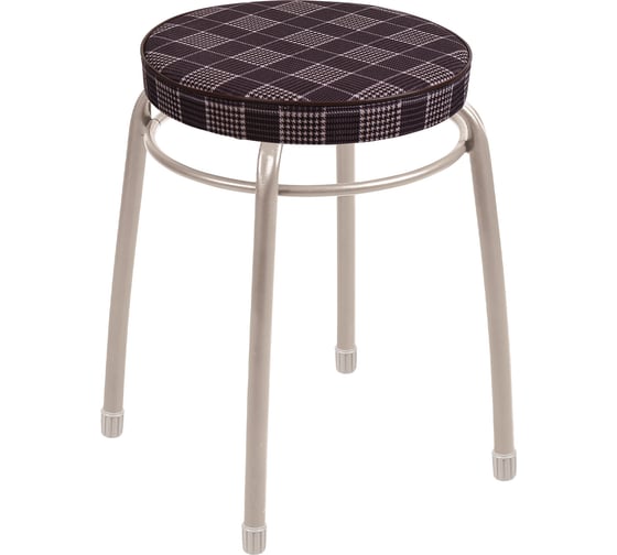 Изображение товара Табурет с круглым сиденьем Nika Haushalt НТ2/C в клетку