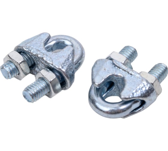 Изображение товара Зажим троса ЕВРОПАРТНЕР DIN 741 Zn D5, 2 шт. Z1 07821