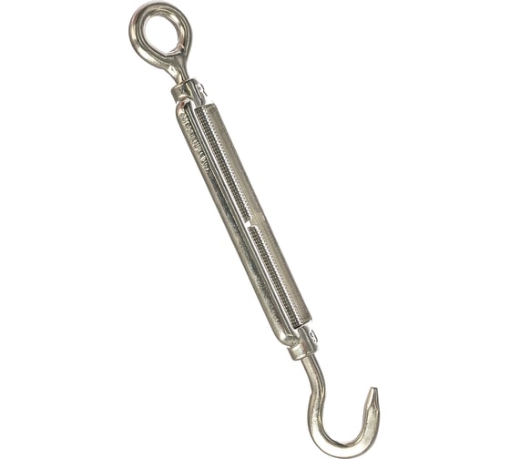Изображение товара Талреп ЕВРОПАРТНЕР открытый, крюк-кольцо, М6х90, нержав. сталь, 1 шт G1 7246