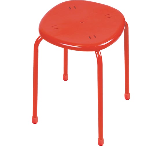 Изображение товара Табурет с пластмассовым сиденьем Nika ТП02/К красный
