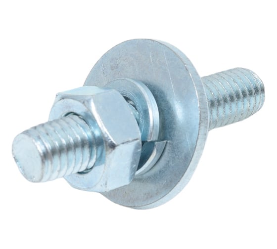 Изображение товара Шпилька ЕВРОПАРТНЕР DIN976, М10x50, в комплекте гайки DIN934, шайбы DIN 9021 и DIN127, 2 шт. 12 0622 1