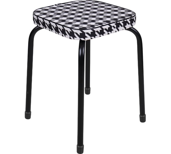 Изображение товара Табурет с квадратным сиденьем Nika Haushalt НТ1/Р Гусиная лапка