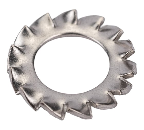 Изображение товара Стопорная шайба ЕВРОПАРТНЕР DIN 6798A, с наружн. зубьями, М8, нержав. сталь, 8 шт. G2 2084 1