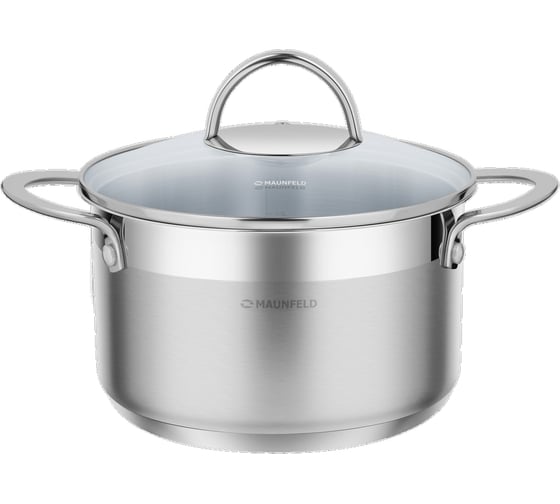 Изображение товара Кастрюля MAUNFELD GERDA из нержавеющей стали, со стеклянной крышкой, 18 см, 2,5 л MCS25S07