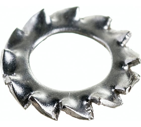 Изображение товара Стопорная шайба ЕВРОПАРТНЕР DIN 6798A, с наружн. зубьями, М4, нержав. сталь,10 шт. G2 2043 1