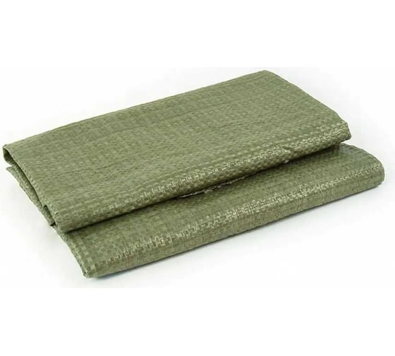 Изображение товара Мешок полипропиленовый зеленый, 50 кг, 55х95 см, 50 шт, прочный, хозяйственный ЛЕТО 90555