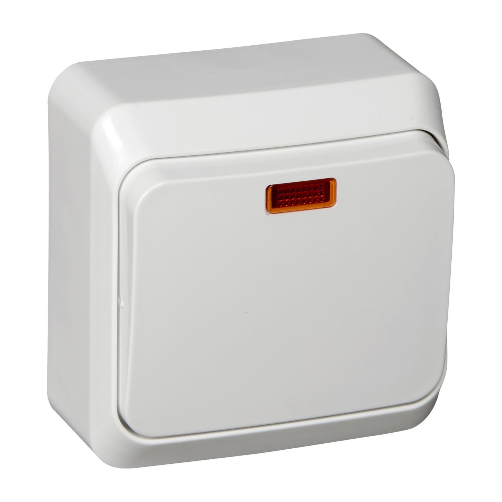 Изображение товара Переключатель Systeme Electric 1-кл. ОП Этюд 10А белый