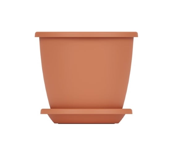 Изображение товара Цветочный горшок ЗПИ Альтернатива Афина 5,5л коричневый М6544