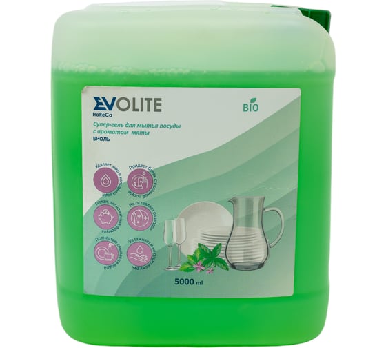 Изображение товара Средство для ручного мытья посуды EVOLITE мята Биоль 316.5