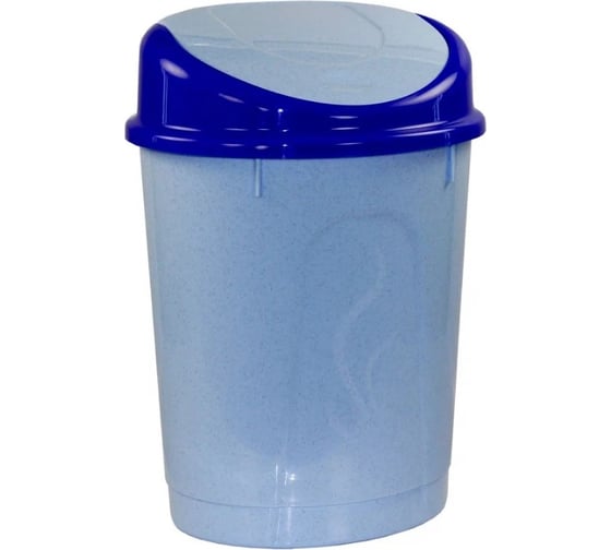 Изображение товара Контейнер для мусора ЗПИ «Альтернатива» 12л овальный голубой М1374